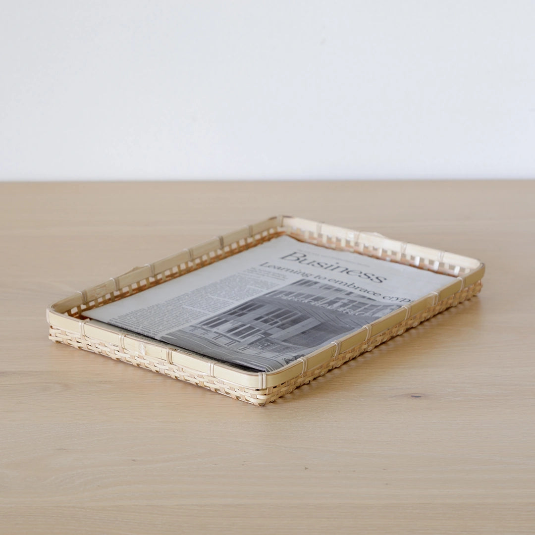 四つ目 角かご トレイ浅型|koppa work and art – PIANO ISOLA 四つ目 角かご トレイ浅型|koppa work and art – PIANO ISOLA