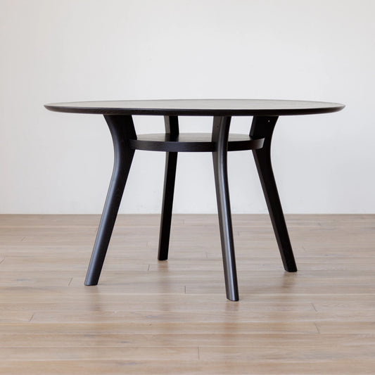 アウトレット AGILE Circle Dining Table 119 oak black|A1011