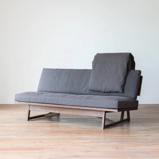 アウトレット BREZZA Sofa 168 + Headreat Set oak maron フレスコ スモーク|A1112