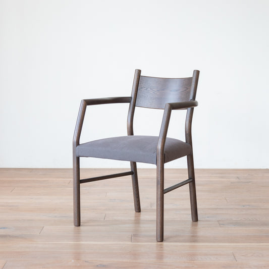 アウトレット UNICA Arm Chair oak charcoal フレスコ スモーク|A1139