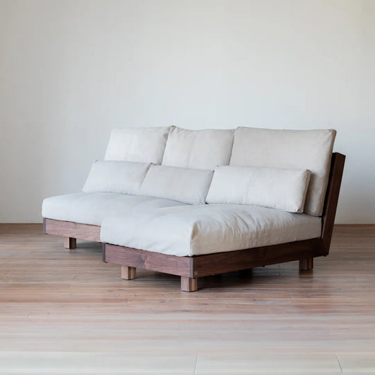 アウトレット LIBERIA PLUS Sofa 2set walnut カプリスカーキ|A1166