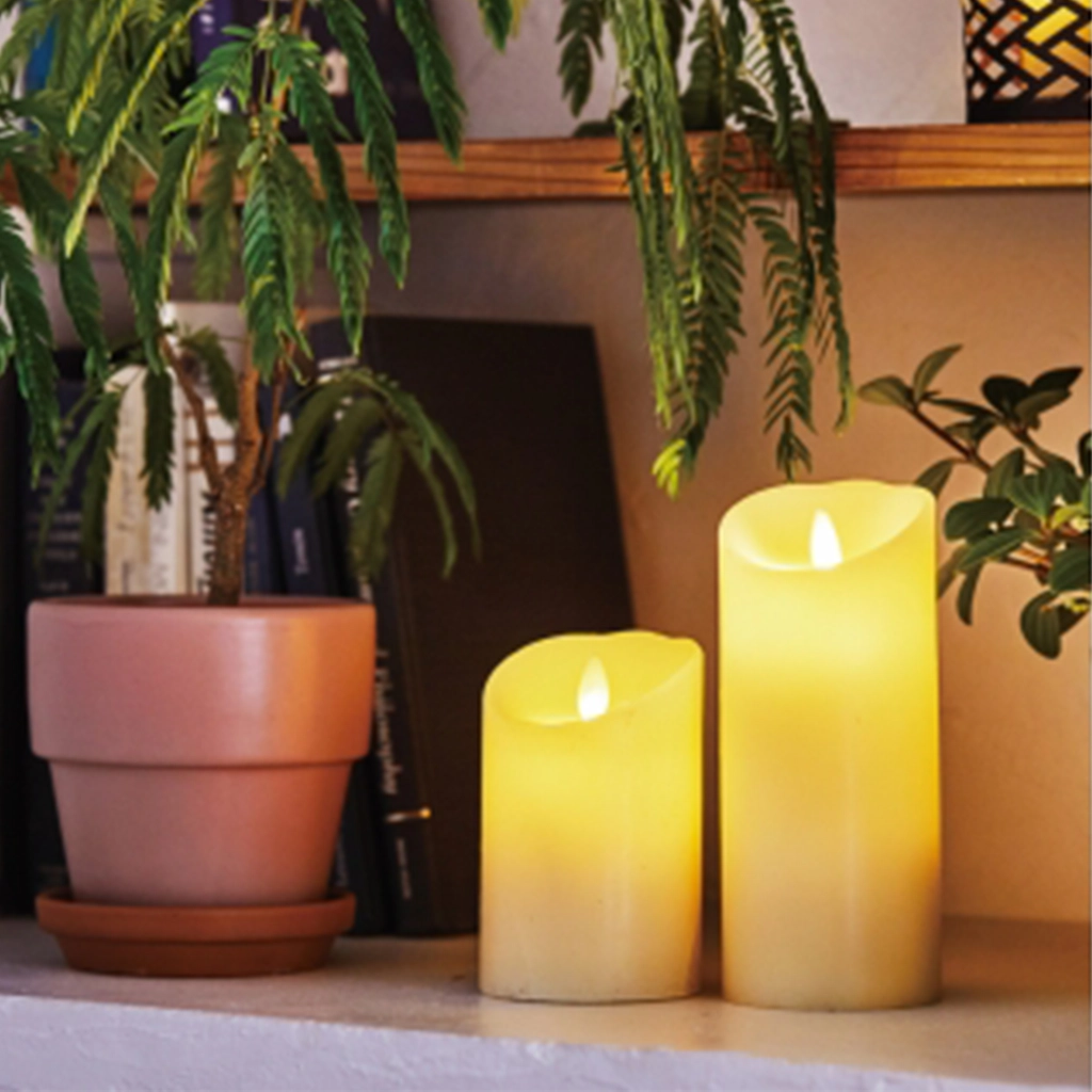 LEDキャンドル ピラーL 直径10cm 高さ23.0cm|LUMINARA