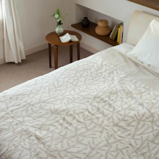 blanket 吾亦紅 シングル(natural)140×180cm|KLIPPAN