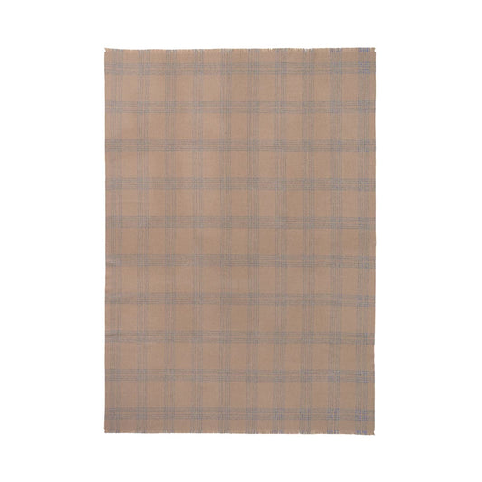 CHECK THROWS(camel / light grey)130×190cm|elvang