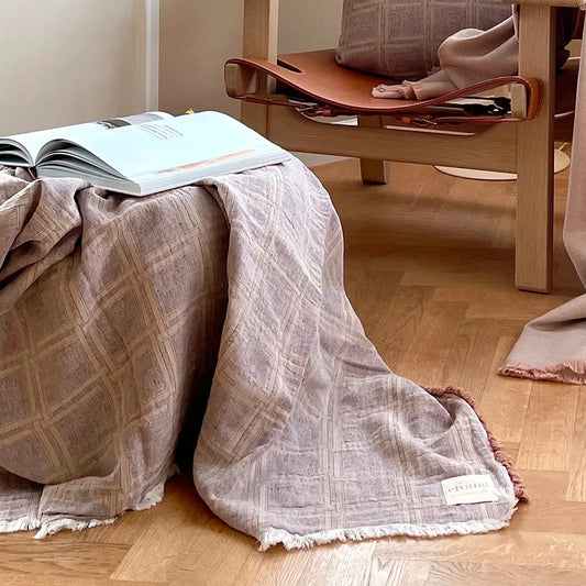 DAHLIA THROWS(light plum)130×180cm|elvang