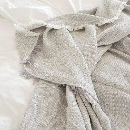 DAISY BED COVER(grey)240×220cm|elvang