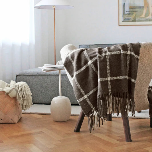 TARTAN THROWS(brown)130×190cm|elvang