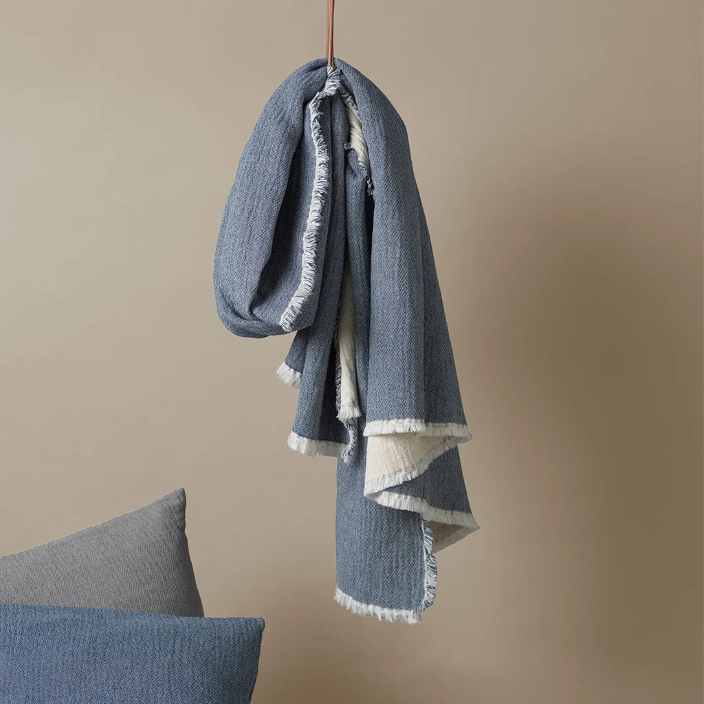 THYME THROWS(blue)130×180cm|elvang