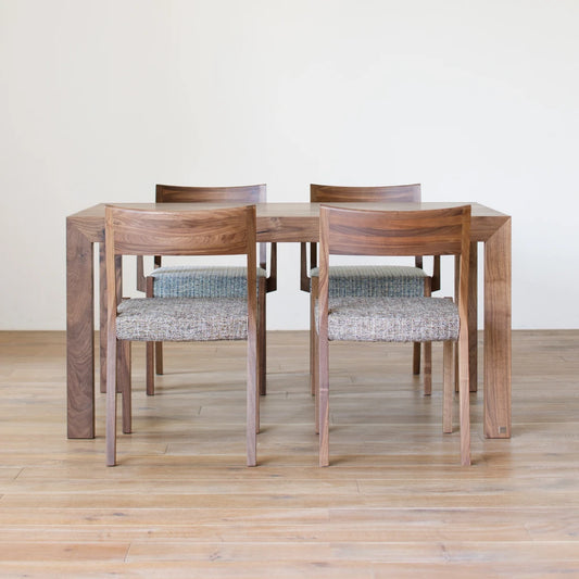 アウトレット CARAMELLA Dining 5set walnut アムステルダム｜A0848-A0852