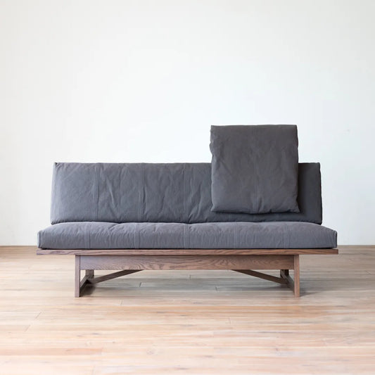 アウトレット BREZZA Sofa 168 + Headreat Set oak maron フレスコ スモーク｜A1112