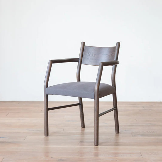 アウトレット UNICA Arm Chair oak  charcoal フレスコ スモーク｜A1139