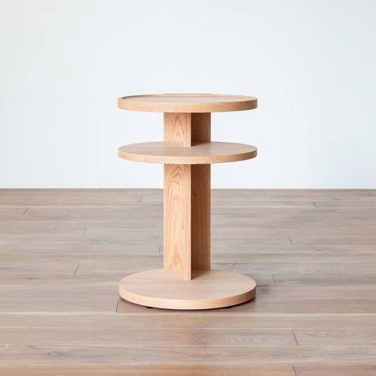 アウトレット CARAMELLA Circle Side Table 039 oak | A1159