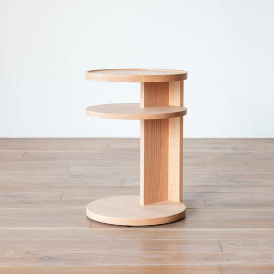 アウトレット CARAMELLA Circle Side Table 039 oak | A1159