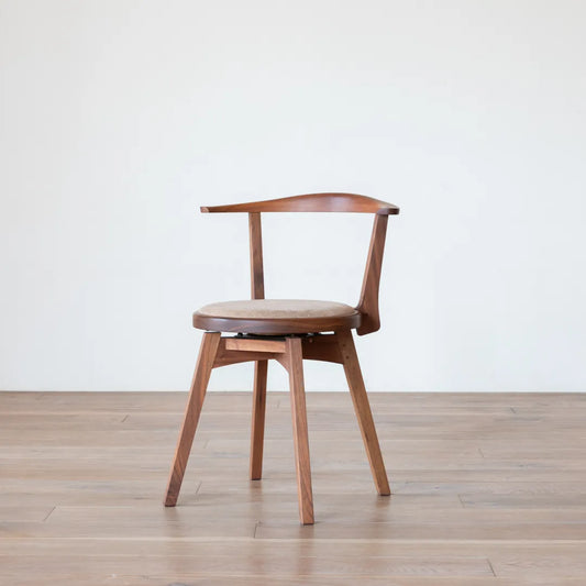 アウトレット AGILE Round Chair walnut パナマ101｜A1169