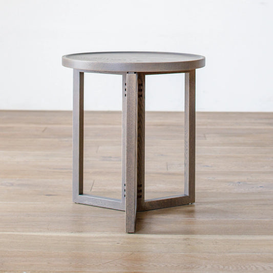 アウトレット SPAGO Circle Table 042 Low oak gray | A0907