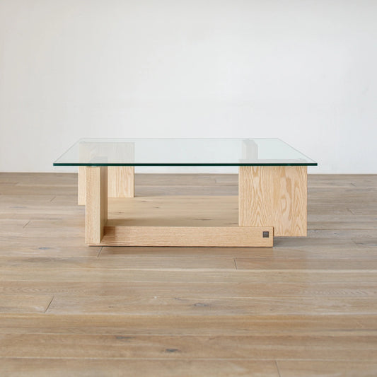アウトレット CARAMELLA Living Table (glass) 0909 oak | A0914