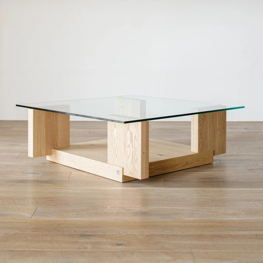 アウトレット CARAMELLA Living Table (glass) 0909 oak | A0914