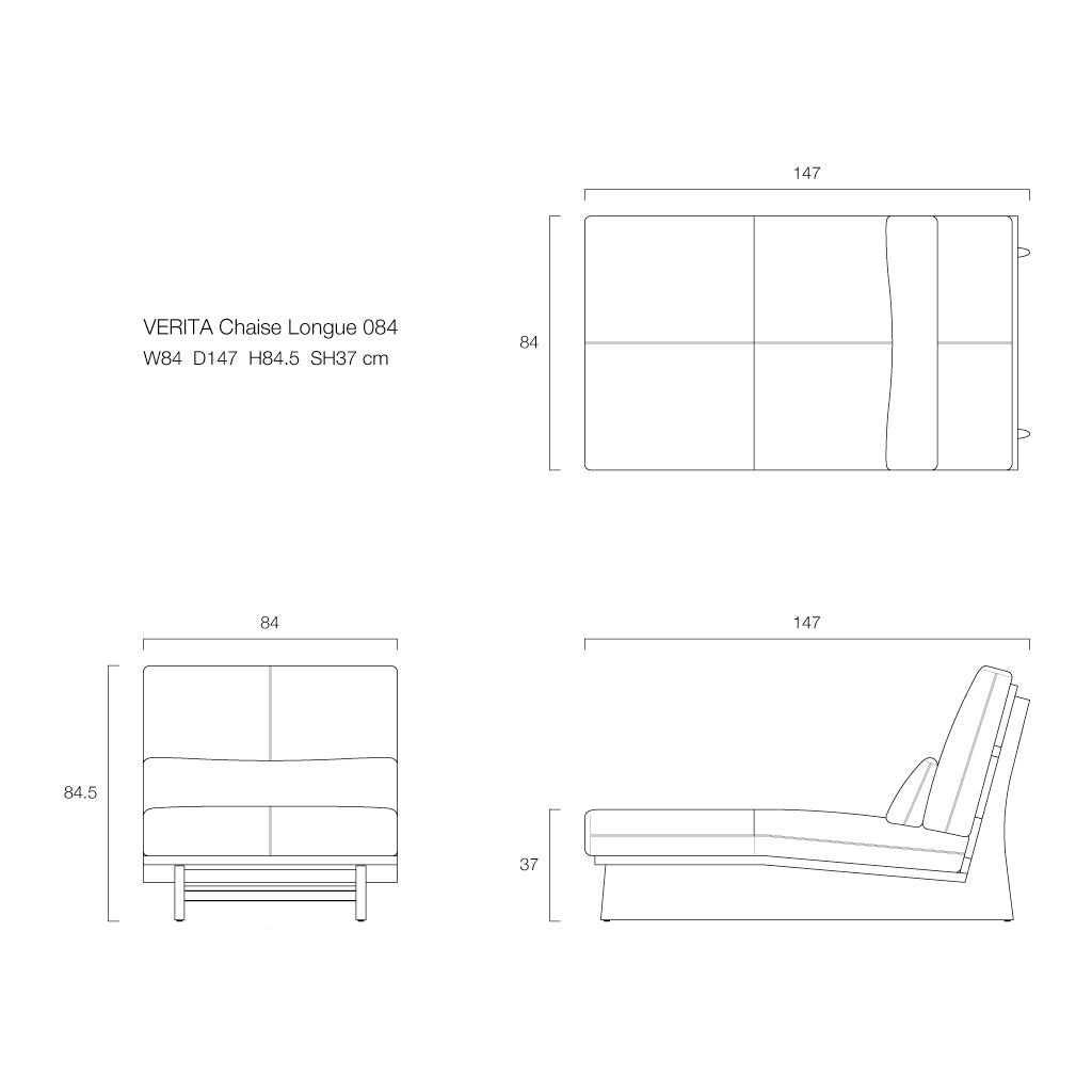 VERITA Chaise Longue 084