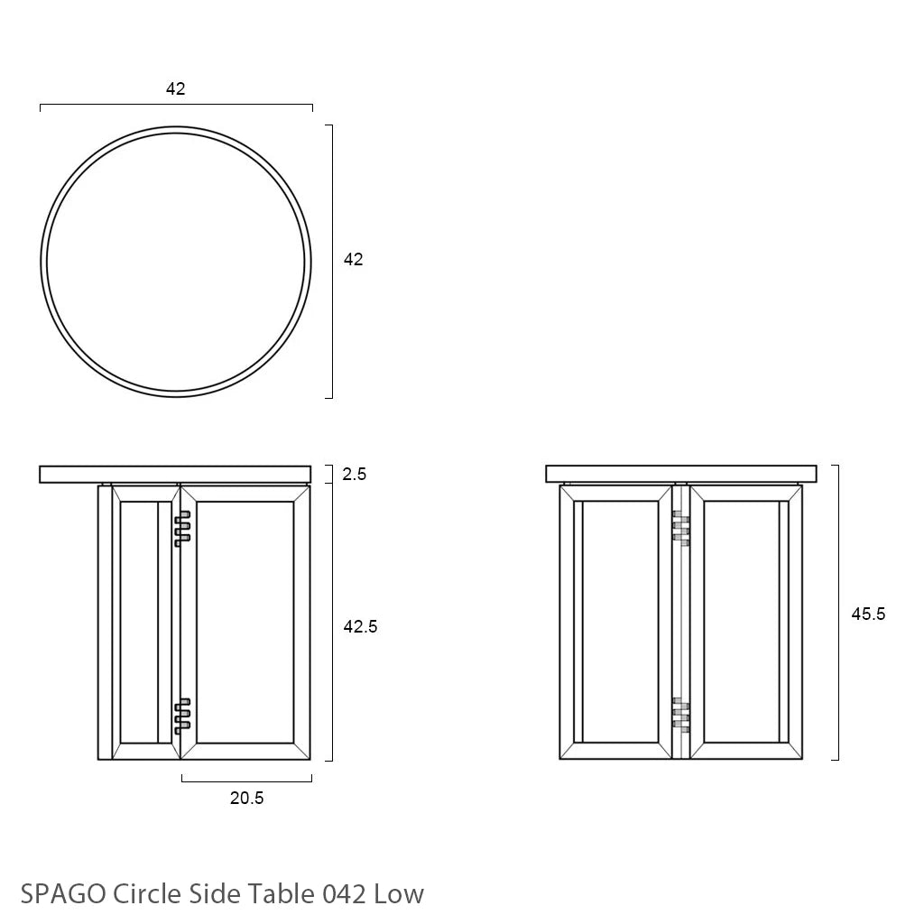 SPAGO Circle Side Table 042 – PIANO ISOLA